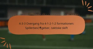 4-3-3 Overgang fra 4-1-2-1-2 formationen: Spillerbevægelser, taktiske skift