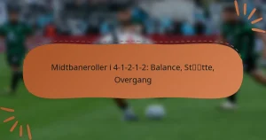 Midtbaneroller i 4-1-2-1-2: Balance, Støtte, Overgang